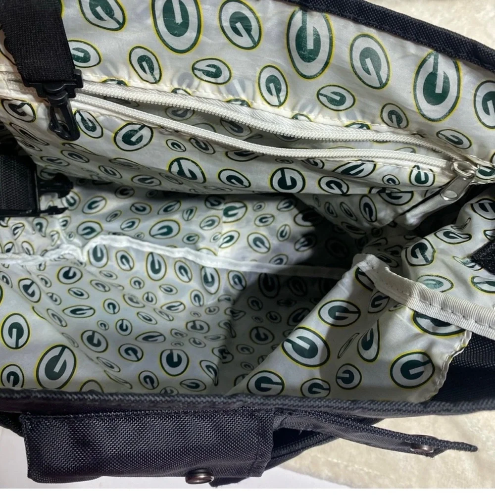 NFL Greenbay Packers Diaper/Crossbody Shoulder Bag Black Football Team Logo 🏈